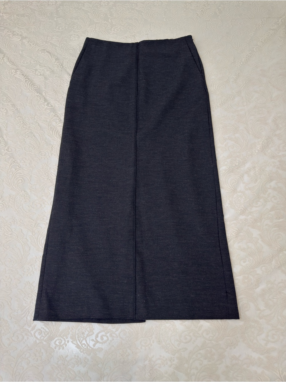 Zara Charcoal Straight Maxi Skirt Size XS